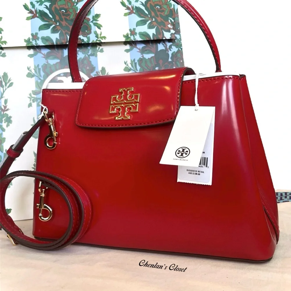 🔥NeW! $598 Tory Burch Britten Satchel - Picture 14 of 14